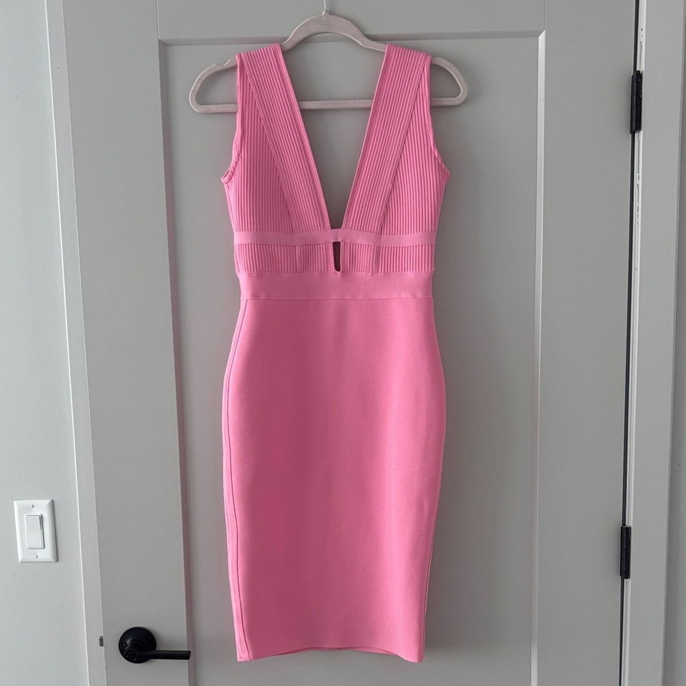 Elegant Pink Bondage Dress